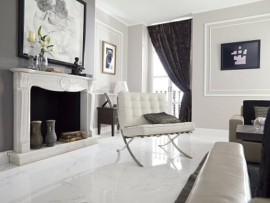 Керамогранит Porcelanosa 100325575 Carrara Blanco Brillo L 59.6x59.6