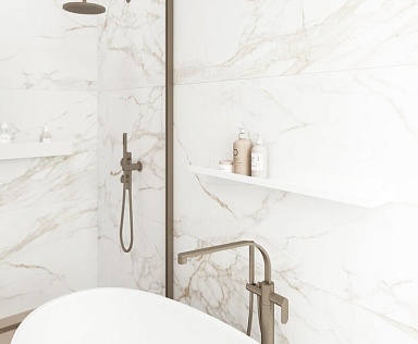 Керамогранит Laparet Zenith White белый сатинированный 80x160