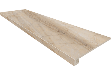 Estima Комплект Ступень BR02 Bernini Beige 33x120 неполированная с бортиком + Подступенок 14,5x120