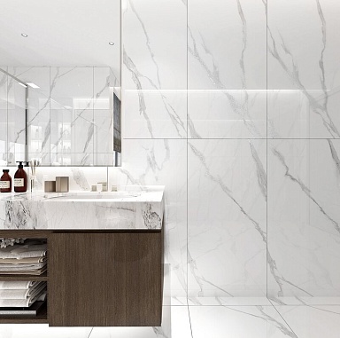 Керамогранит Global Tile GT1206012703PSiR Arrow Белый 60x120