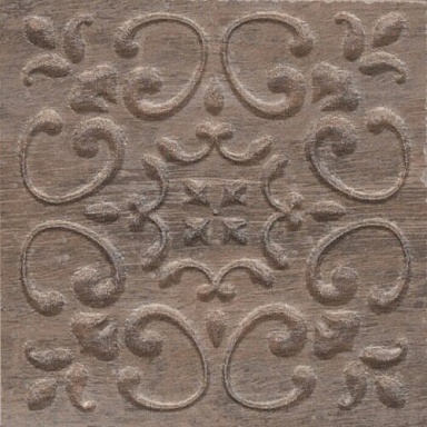 Декоративная вставка Kerama Marazzi STG/C481/SG1550 Браш Вуд коричневый тёмный 9.9х9.9