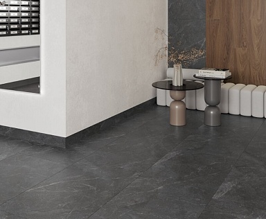 Керамогранит Laparet Rocky Black PRO графитовый матовый R10GR 60х60