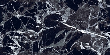 Керамогранит Pieza Ceramica PO006012H Polar Black Двойной Глянец 60х120