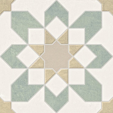 Керамогранит Harmony 39599 Doha Green Flower SP/22,3 22,3x22,3