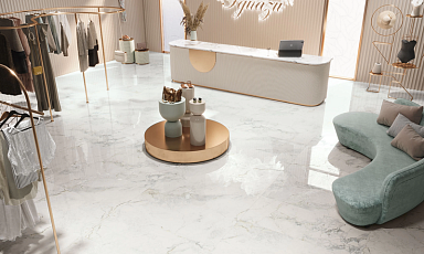 Керамогранит Porcelanite Dos 3302 White Rect. 64x147,5