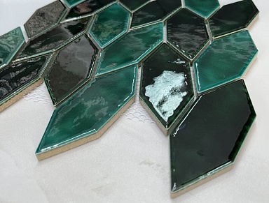 Мозаика Orro Mosaic Green Garden с кракелюром 26.8x26.8