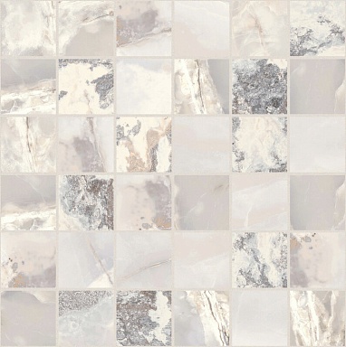 Мозаика Casa Dolce Casa 767757 Onyx&More White Blend Satin Mosaico 5x5 30x30