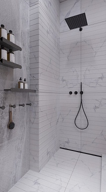 Керамогранит Basconi Home BHB-3001 Ariston White grains mould R11 60x120