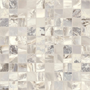 Мозаика Casa Dolce Casa 767761 Onyx&More White Blend Satin Mosaico 3x3 30x30