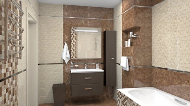 Laparet Бордюр металлический серебро глянцевое 2,9х60