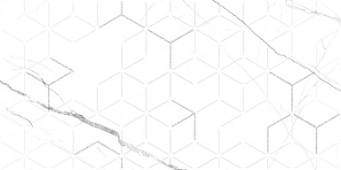 Global Tile GT124VG Siluet Белый Декор 50x25