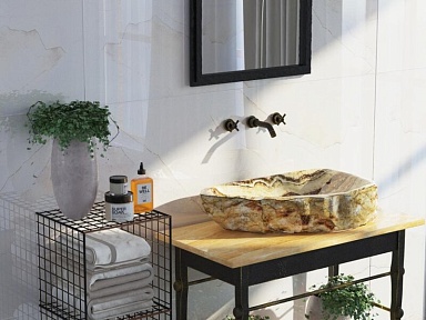 Керамогранит Tile Kraft 4543 White Onyx Polished 60*120