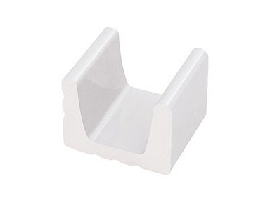 Декоративная вставка Serapool K153 1/2 часть водоотводного канала White 15x12