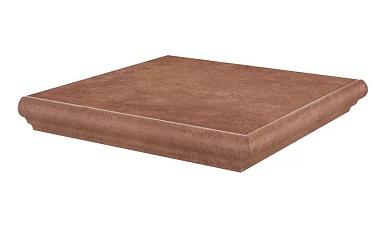 Kerama Marazzi KM4040G0021NGTA Ступень угловая Хадду красный матовый 34x34x0,8