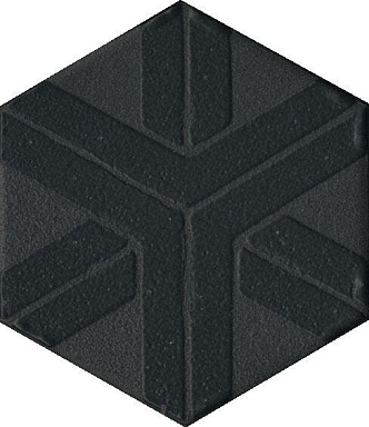 Kerama Marazzi OS/B241/63001 Декор Агуста черный 6х5,2