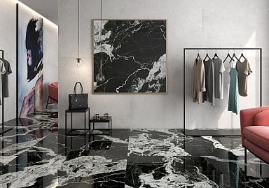 Керамогранит Geotiles Ekali Leviglass Noir 60*120