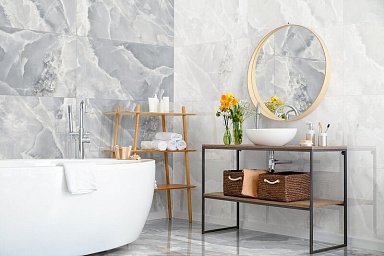 Керамогранит Global Tile GT1206014703PR Glissando Белый 60x120