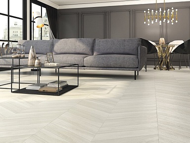 Керамогранит Ape Chevron Rotterdam White A 9,8x46,5