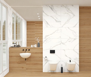Керамогранит Global Tile GT5010026803MR Сопрано Белый 50x100