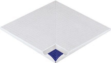 Бордюр Serapool 104-2007 IK Регулируемый внутренний угол с сетчатой поверхностью Cobalt 29,5x29,5