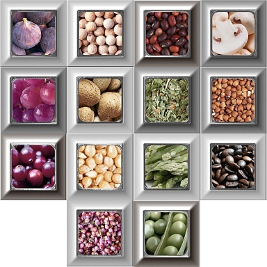 Декор Absolut Keramika Decor Mix 14 pz Cube Cold Kitchen 10x10