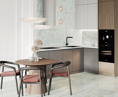Керамогранит Ceradim Onyx Miraculous Голубой Полированный 60х60
