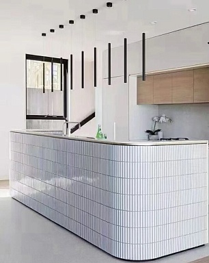 Мозаика Porcelain mosaic Y15FW26 Strip Голубой глянцевый 1.5х14.5 29.4х31.3