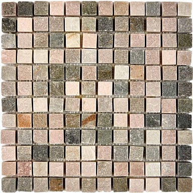 Мозаика Pixmosaic PIX301 Slate Grey из сланца 23х23 305х305