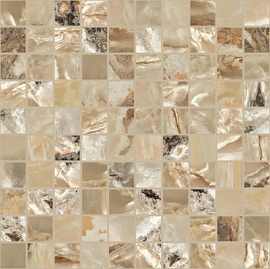 Мозаика Casa Dolce Casa 767760 Onyx&More Golden Blend Satin Mosaico 3x3 30x30