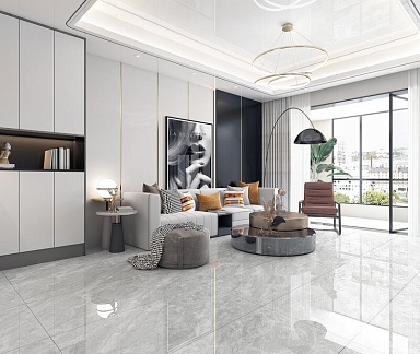 Керамогранит Global Tile GT1206015806PSiR Treviso Светло-серый 60x120
