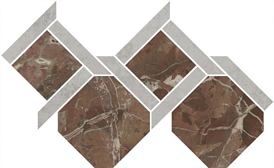 Kerama Marazzi ID165 Декор Риальто 1 наборный лаппатированный 48x29,5x0,9