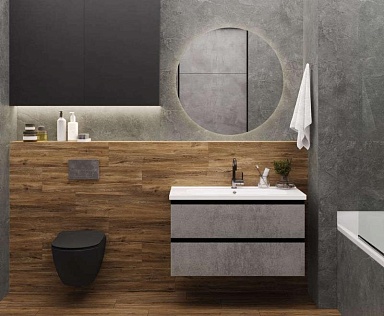 Плитка Laparet 48049R Pluto gris матовый обрезной 40x80