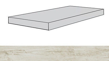 Ступень Атлас Конкорд Россия 620070001381 Iconic White Scal.160 Ang Dx/Айконик Вайт Ступ.160 Угл.Пр 33x160