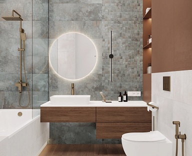 Декор Laparet LPD2MSA003BR Betone grey матовый 30х30