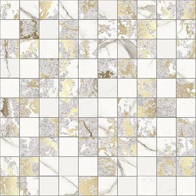 Мозаика Del Conca G3BO20MOL Mosaico Lux Calacatta HBO 20 30х30