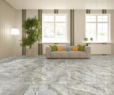Керамогранит PrimaVera PR123 Mezza Grey Polished 600x600