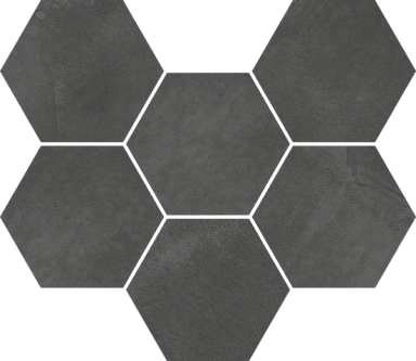 Мозаика Italon 620110000190 Continuum Petrol Mosaico Hexagon 25x29
