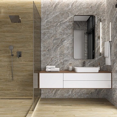Керамогранит Ceradim Ocean Singular Graphite Графитовый Полированный 60х120