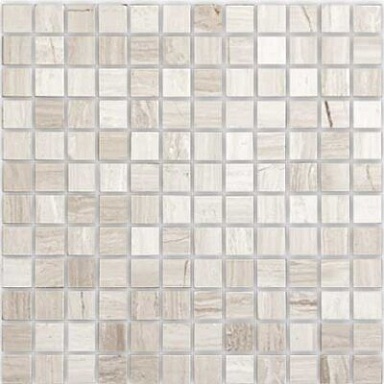 Мозаика Caramelle Mosaic Pietrine Travertino Silver POL 2.3x2.3 29.8x29.8