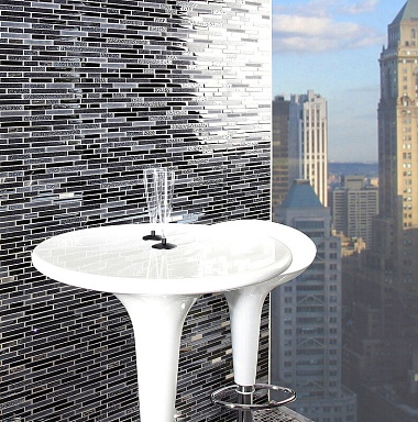 Мозаика Intermatex Quartz Black 30*30
