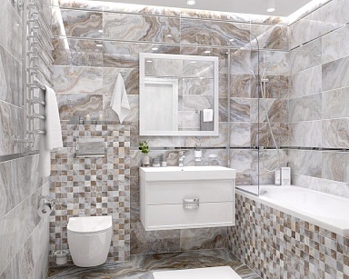 Laparet Мозаика Goldy серый 30х30