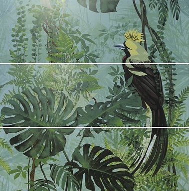 Панно Ape A036268 Decor Set (3) DEF Virnia Turquoise 40*120