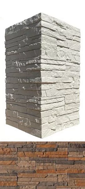 Искусственный камень White Hills 292-45 Хайлэнд угол 9,5х17,2x9,5x0,7–1,7