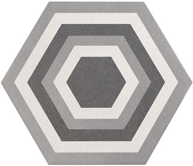 Декор Equipe 21357 Hexatile Harmony B&W 17,5x20