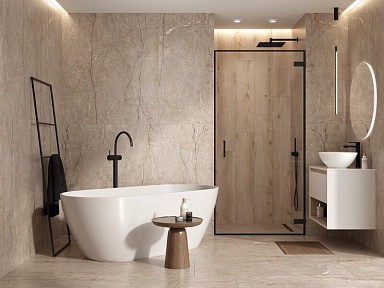 Керамогранит Cersanit A17056 Silver roots серый ректификат 60x120