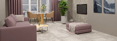 Керамогранит Kirovit NR0388 K Cloudy серый матовый 60x60