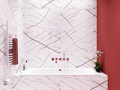 Керамогранит Idalgo Granite Sandra White / Гранит Сандра белый MR 60x60
