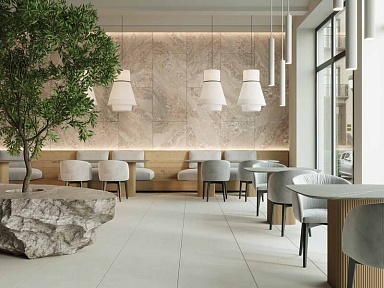 Ametis by Estima OM01 Плинтус Oceanmist Light Grey неполированный 7x60