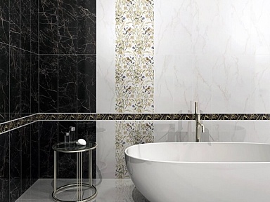 Декор Kerama Marazzi MM12112 Астория белый мозаичный 25x75