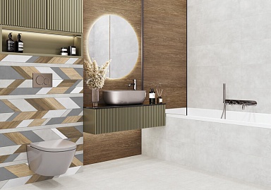 Плитка Alma Ceramica TWU3090MUR74R Mural матовая 300x900x8.5